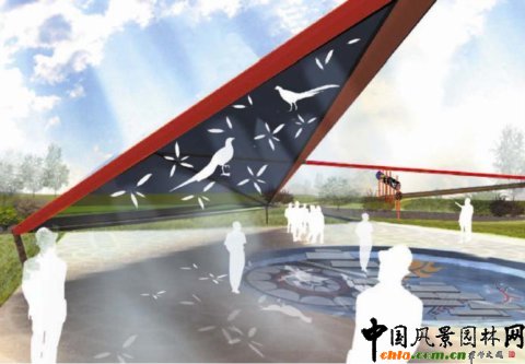 臺灣原民園設計--中央主景區(qū)