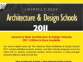 2011美國最佳建筑與設計院校一覽