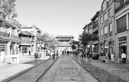 現(xiàn)實中的北京大柵欄新街景