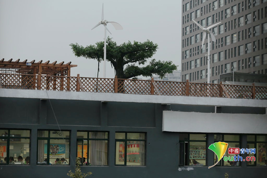 北京八一中學(xué) 屋頂花園 樓頂游泳池 樓頂花園