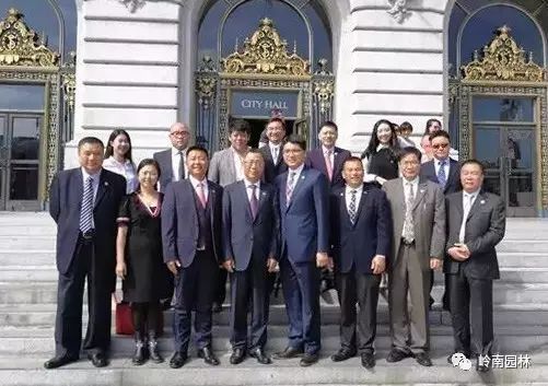 嶺南園林尹洪衛(wèi)董事長率團赴美考察