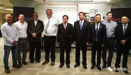 嶺南園林尹洪衛(wèi)董事長率團赴美考察