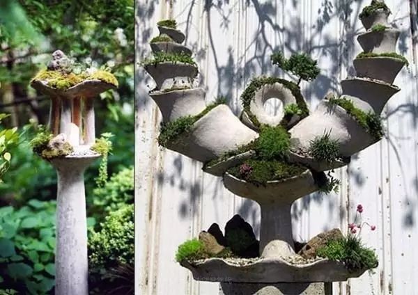 超有創(chuàng)意，是雕塑還是花盆？