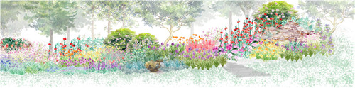 河北省第二屆（秦皇島）園博會(huì)花境創(chuàng)意作品——山·城·沙·海