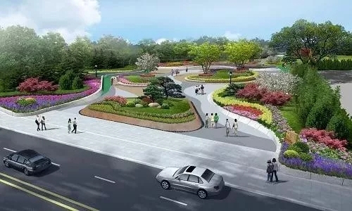 園冶杯專(zhuān)業(yè)獎(jiǎng)：青島市普寧路游園景觀工程